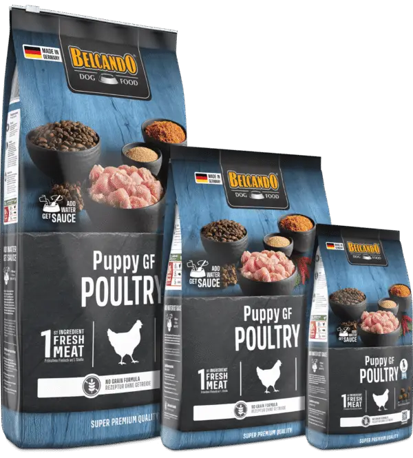 Belcando Puppy GF Volaille Nouveau Packaging Trio