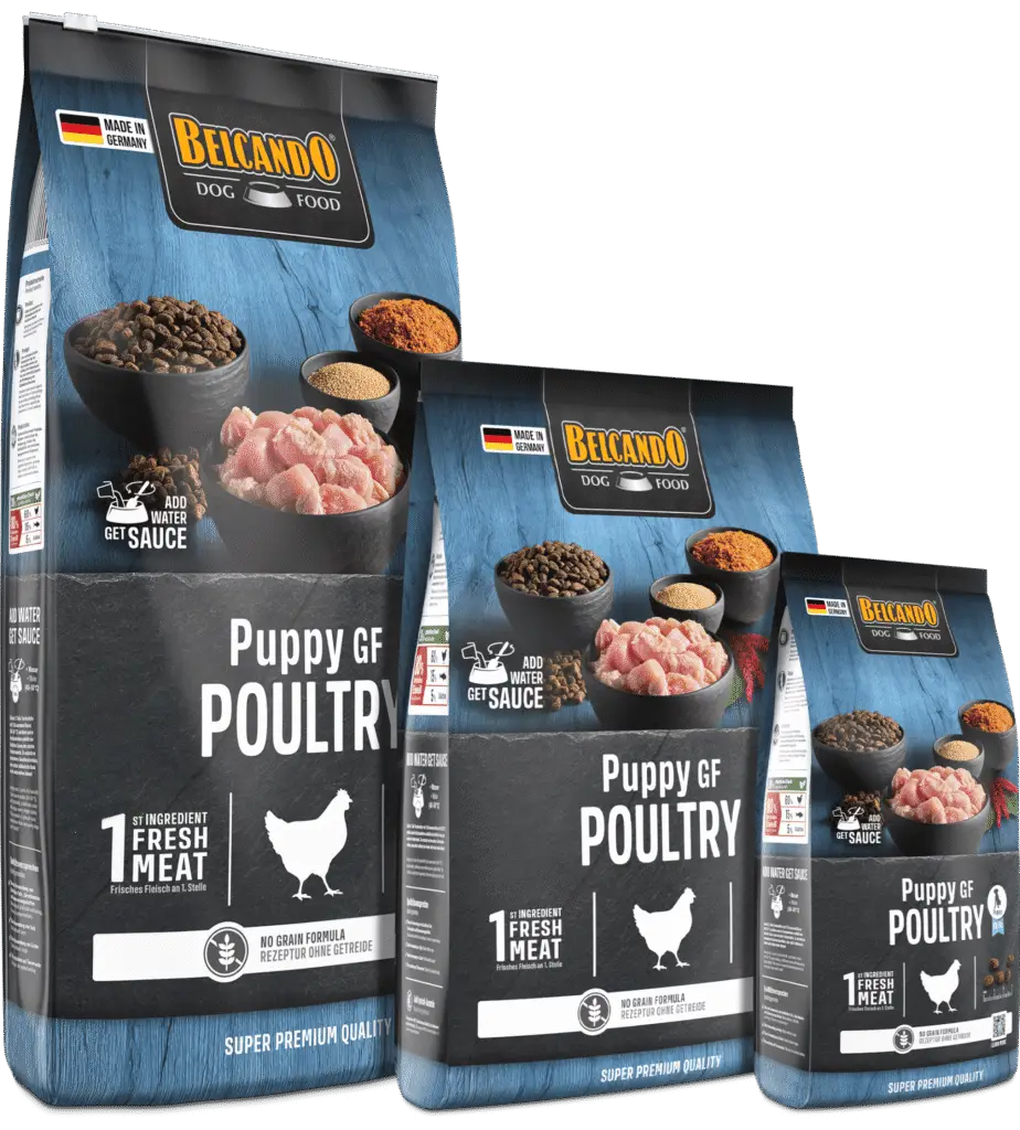 Belcando Puppy GF Volaille Nouveau Packaging Trio