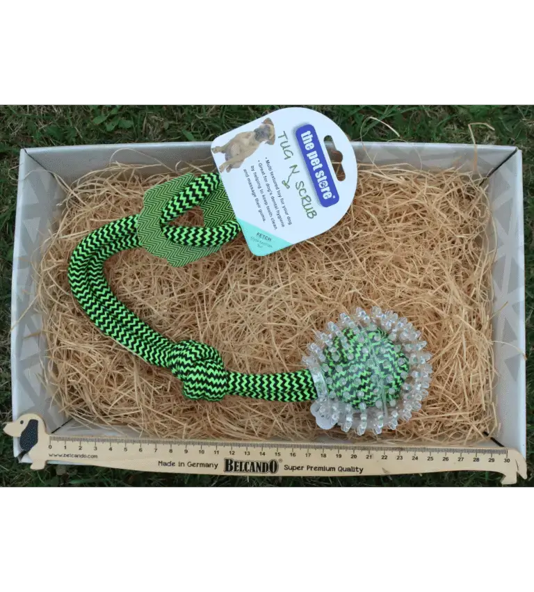 Jouet corde avec balle - Eddie Croquettes