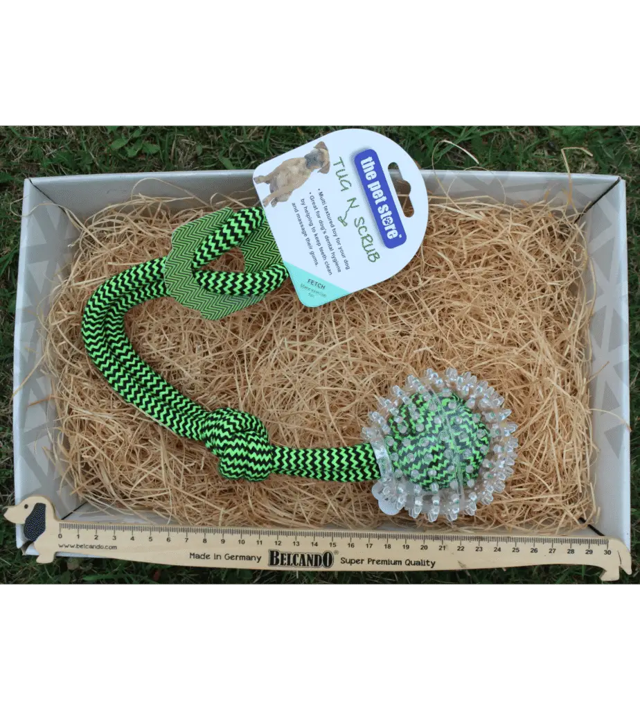 Jouet corde avec balle - Eddie Croquettes