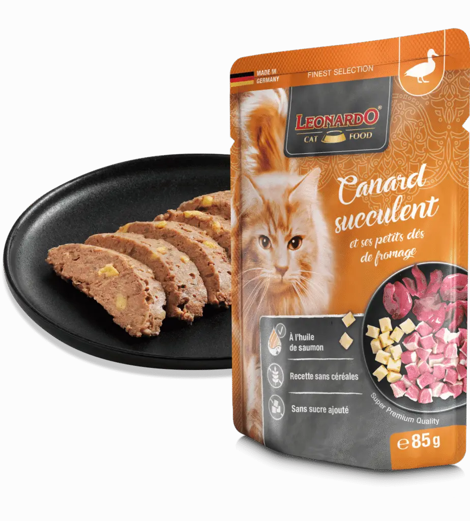 Leonardo Sachet fraicheur Canard et Fromage viande 85 gr